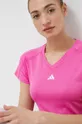 ροζ Μπλουζάκι προπόνησης adidas Performance Train Essentials