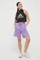 Памучен топ adidas HT4706 черен SS23
