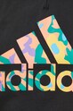 Бавовняний топ adidas HT4706 чорний