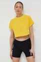 żółty adidas t-shirt bawełniany