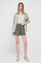 Bavlněné tričko Tommy Hilfiger WW0WW37864.PPYX béžová SS23