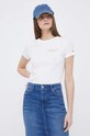 Bavlněné tričko Tommy Hilfiger bílá WW0WW37860.PPYX