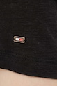 Tričko se lněnou směsí Tommy Hilfiger WW0WW37862.PPYX černá