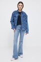 Βαμβακερό μπλουζάκι Tommy Hilfiger WW0WW38692.PPYX σκούρο μπλε SS23