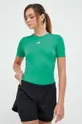 zielony adidas Performance t-shirt treningowy Techfit