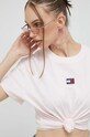 Tričko Tommy Jeans DW0DW15640.PPYX růžová