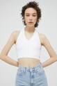 Tommy Jeans top alb DW0DW15303.PPYX