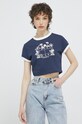 Tommy Jeans tricou din bumbac print bleumarin DW0DW15478.PPYX