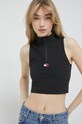 Tommy Jeans top czarny DW0DW15313.PPYX