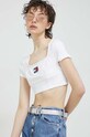 Топ Tommy Jeans білий DW0DW15312.PPYX