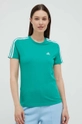 zielony adidas t-shirt bawełniany