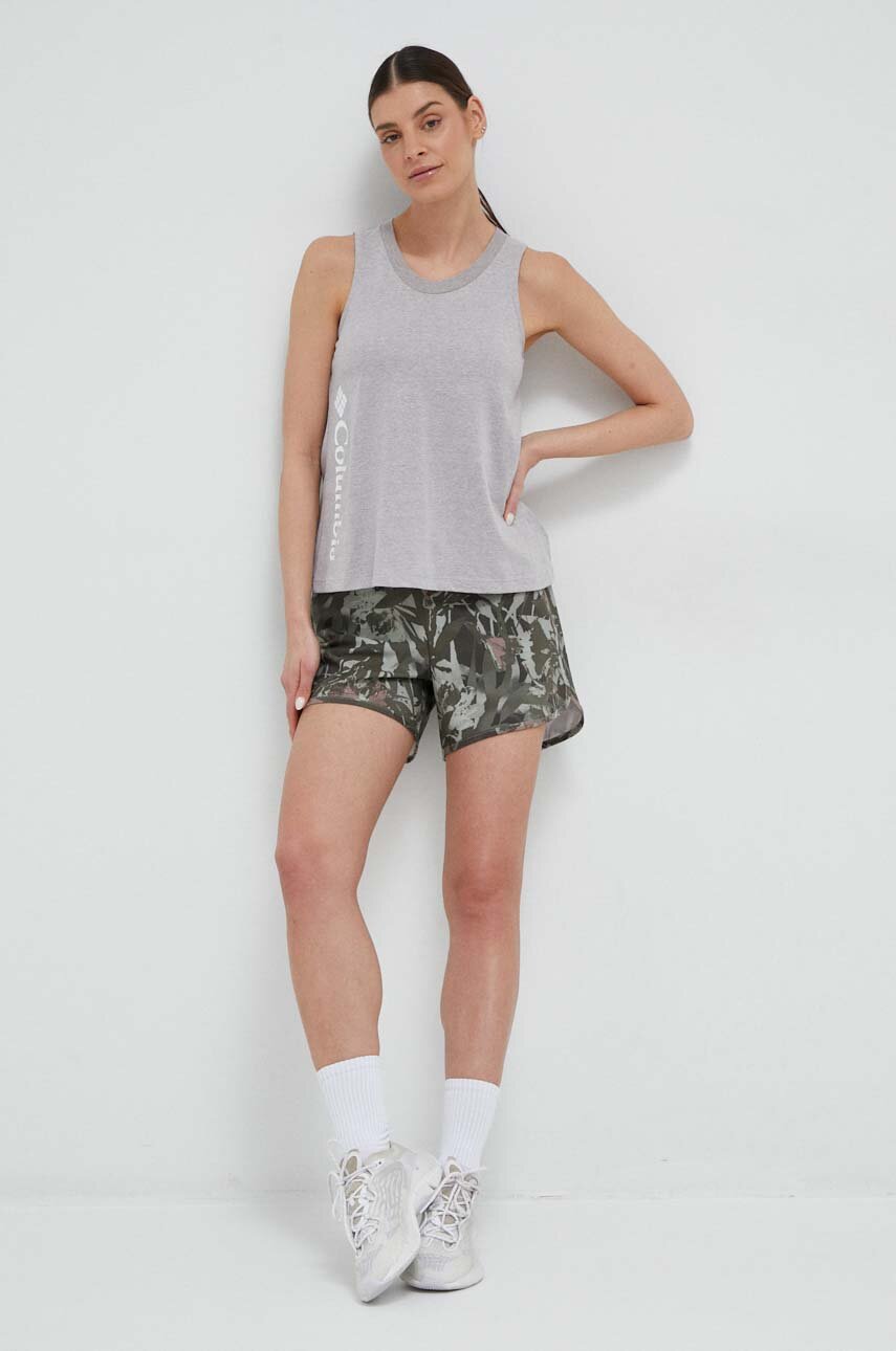 Columbia top bawełniany szary
