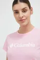 różowy Columbia t-shirt