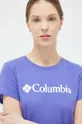 vijolična Kratka majica Columbia Ženski