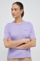 Odzież Columbia t-shirt bawełniany North Cascades 2036593 fioletowy