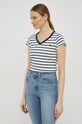 G-Star tricou din bumbac bleumarin D21314.D244