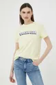 κίτρινο Βαμβακερό μπλουζάκι Wrangler Γυναικεία