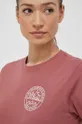 рожевий Бавовняна футболка Jack Wolfskin 10 Жіночий