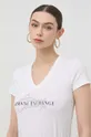 biały Armani Exchange t-shirt Damski