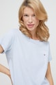 Tommy Hilfiger t-shirt lounge bawełniany niebieski UW0UW04525.PPYX