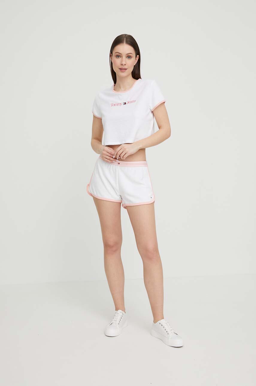 Tričko Tommy Jeans bílá