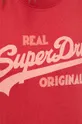 czerwony Superdry t-shirt bawełniany