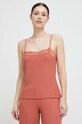 Calvin Klein Underwear top piżamowy dzianina pomarańczowy 000QS6963E.PPYX