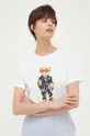 λευκό Βαμβακερό μπλουζάκι Polo Ralph Lauren