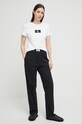 Calvin Klein Underwear t-shirt piżamowy 000QS6945E.PPYX biały SS23