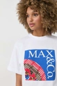 biały MAX&Co. t-shirt bawełniany