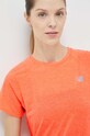 New Balance t-shirt do biegania Impact Run pomarańczowy WT21262ODR