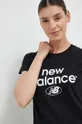черен Памучна тениска New Balance