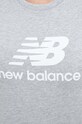 New Balance t-shirt bawełniany WT31546AG szary