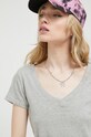 Îmbrăcăminte Hollister Co. tricou din bumbac KI339.3295.112 gri