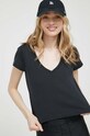 Bavlněné tričko Hollister Co. černá KI339.3295.900