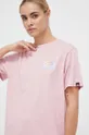 ροζ Βαμβακερό μπλουζάκι Ellesse