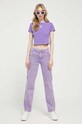 Guess Originals t-shirt W3GI60KA0Q3 fioletowy SS23