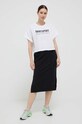 Βαμβακερό μπλουζάκι DKNY DP3T9313 λευκό SS23