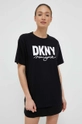 czarny Dkny t-shirt bawełniany