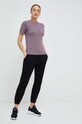 Peak Performance t-shirt bawełniany G78903 fioletowy SS23