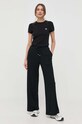 PLEIN SPORT tricou din bumbac PACC.WTK2829.SJY001N negru SS23