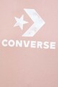 Памучна тениска Converse 10024538.A03 розов