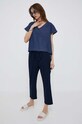 Deha bluzka jeansowa D83131.60170 niebieski SS23