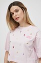 Miss Sixty t-shirt bawełniany różowy 6T1SJ0460000