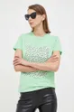 Bavlnené tričko Karl Lagerfeld zelená