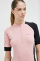 rózsaszín 4F kerékpáros póló