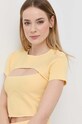 Футболка Patrizia Pepe жёлтый 2K0173.K095