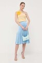 Хлопковый топ Patrizia Pepe 2M4296.J035 оранжевый SS23