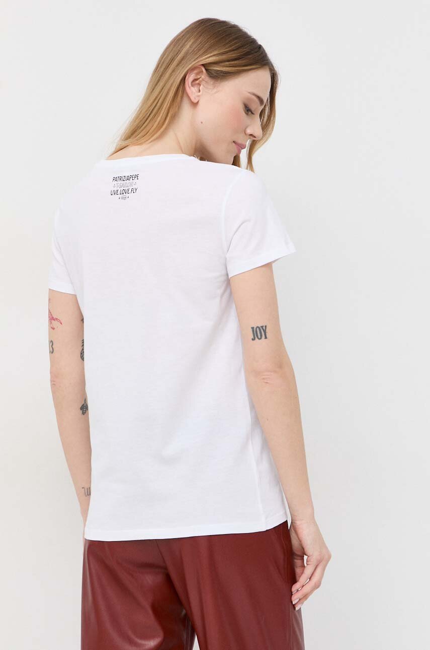 Patrizia Pepe t-shirt bawełniany 100 % Bawełna