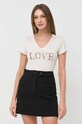 Morgan t-shirt DOVE beżowy DOVE.IVOIRE